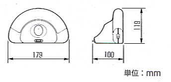 センサライト LP-85B 外形寸法図