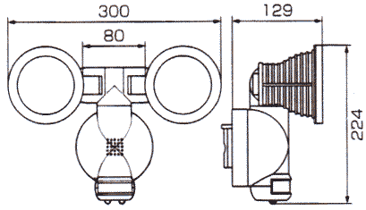 LP-3200の寸法図