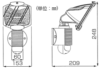 LP-4100の寸法図