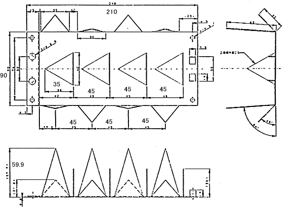 FG-101のの寸法図