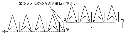 付属のネジを利用する場合の設置方法