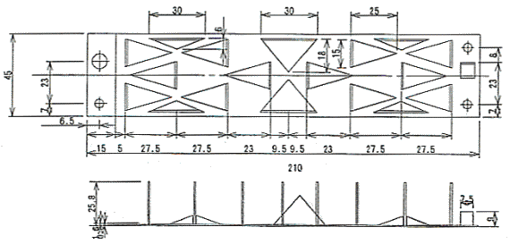 FG-202のの寸法図