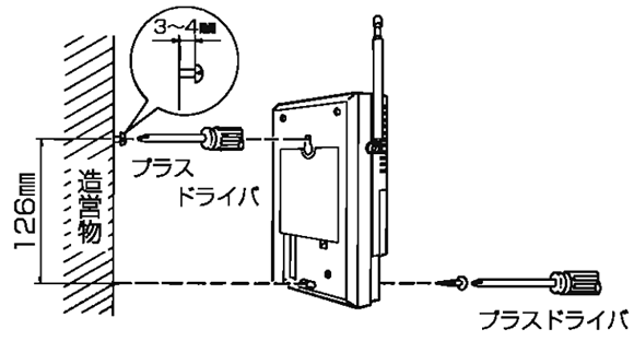 ハイアラームSHA-300Xの設置方法