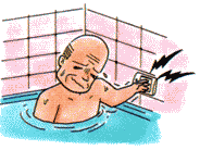 呼出ボタン（防水）送信機 Revex iMG-S5はお風呂からの呼出しとして利用できます