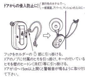 ドアからの侵入防止に