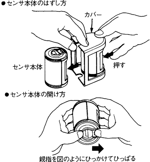 ユーセンサのはずし方