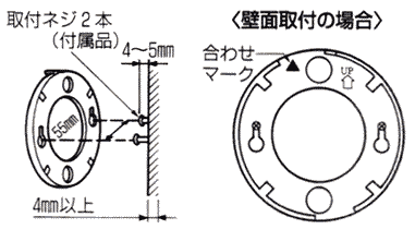 付属のネジで台座を固定