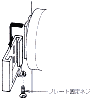 本体をはめこみ固定します