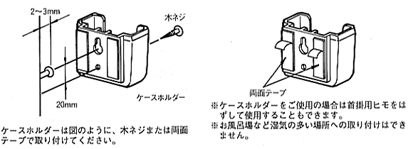 押しボタン送信器　ケースホルダ