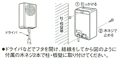 CA-40Bの設置方法