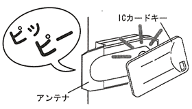 施錠時は「ピーッピー」