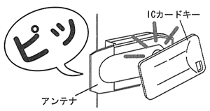 追加したいカードをかざします