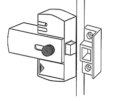 カンヌキ受けをそのまま設置