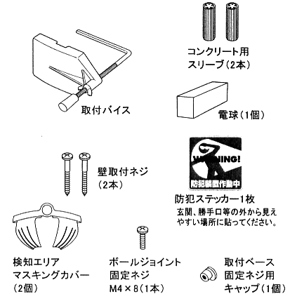 SJ100Bの付属品