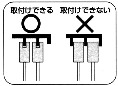 マモレックス　トップの取り付けできないレール