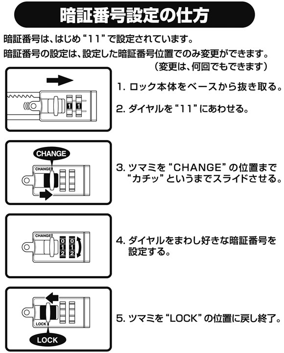 貼ってガードの暗証番号設定