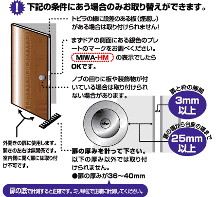 条件にあう場合のみ取り替えができます