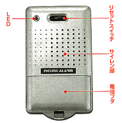 ピッキングアラームの各部の働き
