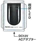 電源のオンオフは確認LEDで