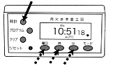 デジタルプログラムタイマー PT60Dの設定画面