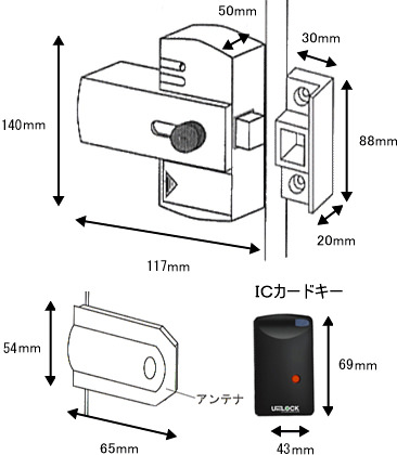 ウロロックの外形寸法