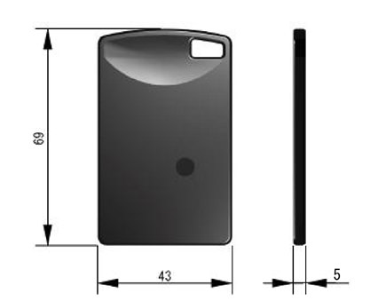 ウロロック専用　ICカード　69x43x5
