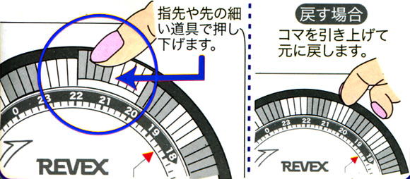 指先や先の細い道具でコマを動かします