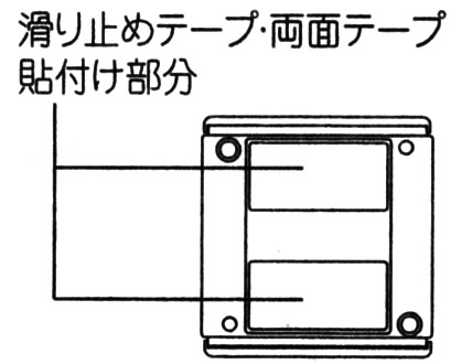 テープの貼付場所