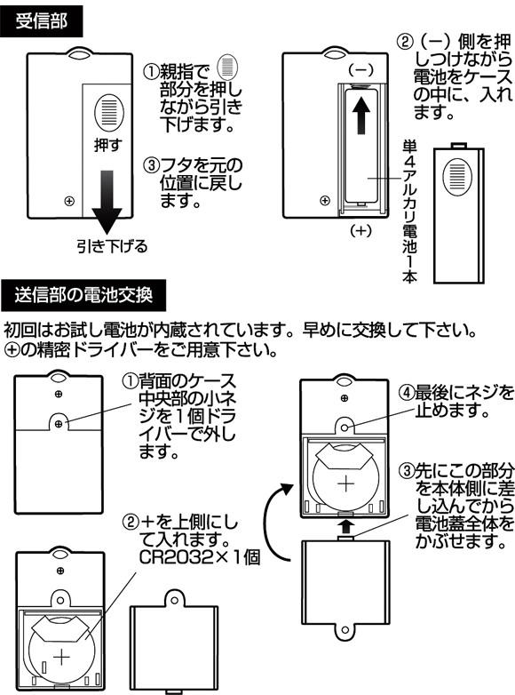 WSA600の電池交換方法