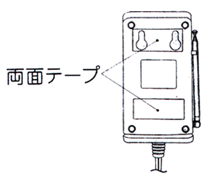 ホームガード　中継機 REV2000を両面テープで設置