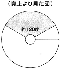 真上からみた検知エリア